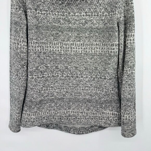 Columbia Womens Fair Isle Pattern Cowl Neck Sweater Size Medium Gray - Picture 8 of 14